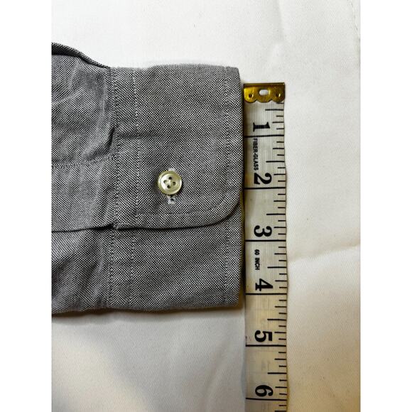 Ralph Lauren Knit Oxford Shirt Men's 2XB Big & Tall Gray Button Down Pony Logo - Picture 9 of 12